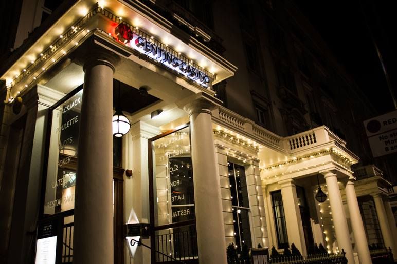 Casino facade lit up with ECO LED Small Harness