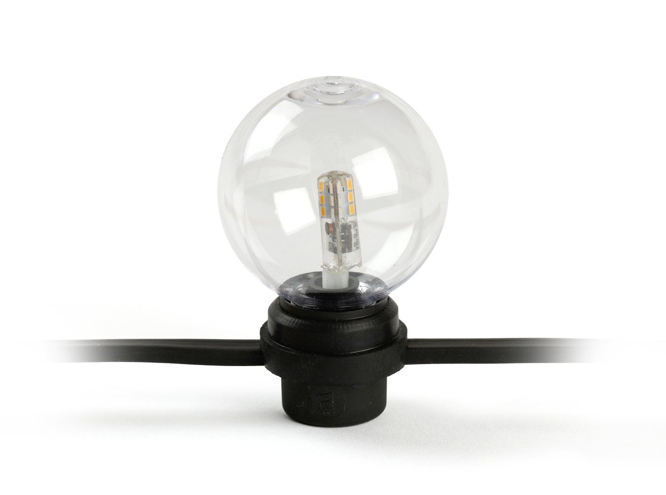 Large harness LED festoon light with rubber bush