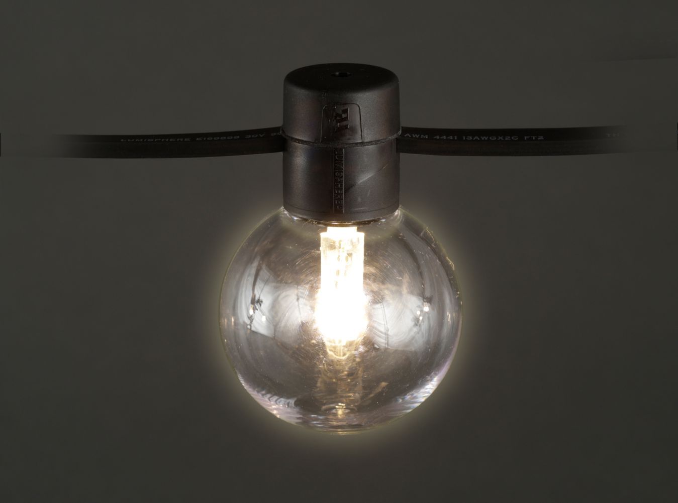 Large Harness festoon system with Orbical 360 LED modules