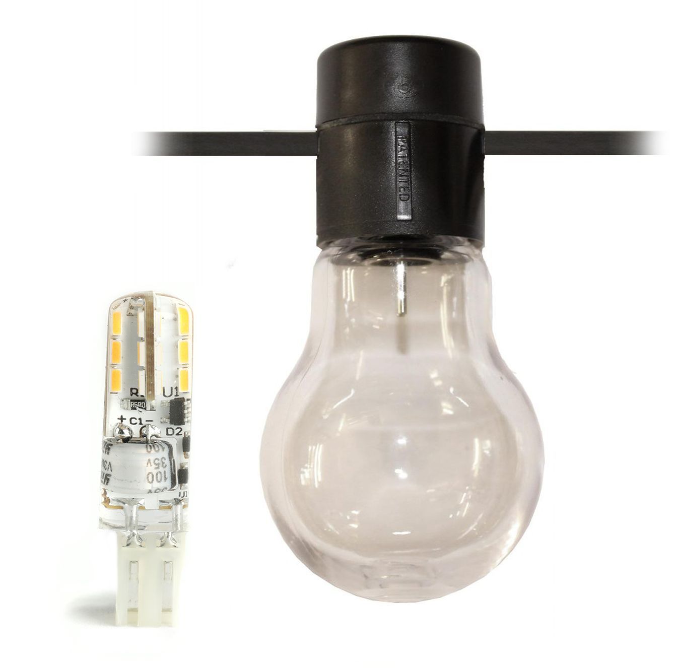 Orbical LED festoon light module