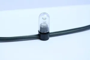 Close up of single mini light bulb